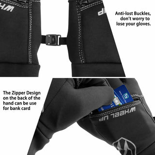 Donwell Winter Thermal Windproof Ski Snow Touch Screen Men Gloves