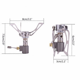 Mini Portable Camping Gas Stove Outdoor Folding Survival Furnace Stove