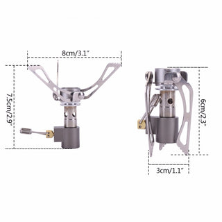 Mini Portable Camping Gas Stove Outdoor Folding Survival Furnace Stove