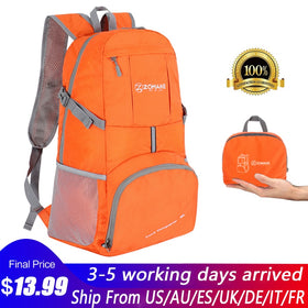 Zomake Portable Folding Rucksack Reflective Stripe Outdoor Sport Bag