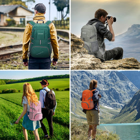 Zomake Portable Folding Rucksack Reflective Stripe Outdoor Sport Bag