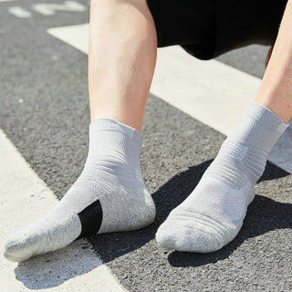 Professional Sports Men Basketball Running Towel Bottom Anti Slip Socks