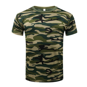 Outdoor Hunting Camouflage Quick Dry Tights Army Tactical Mens T-Shirt