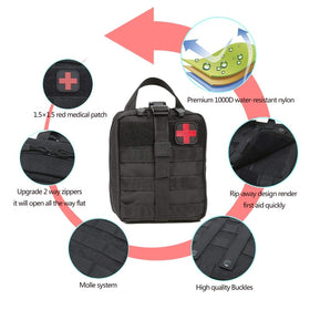 Outdoor Water First Aid Kits Travel Oxford Cloth Tactical Waist Pack