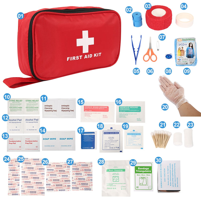 Portable Emergency Survival Set for Medicines Outdoor | 100 180 Pcs