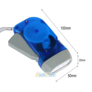 Wind Up Hand Pressing Crank Emergency LED Flashlight Torch