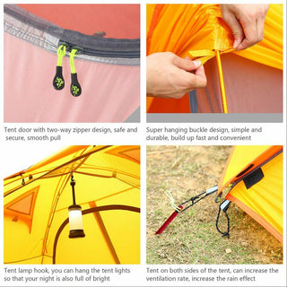 Outad  Outdoor Waterproof Silicone Ultra-light Double Layer Camping Tent