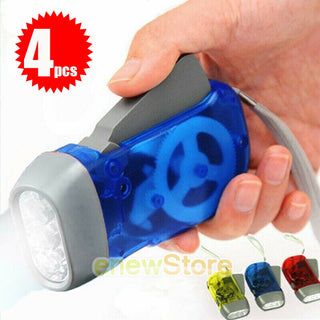 LED Crank Power Wind Up| Emergence Flashlight