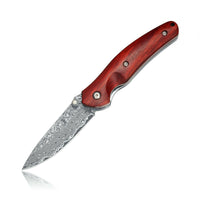 Kubey Wood  Folding Pocket Knife| Camping