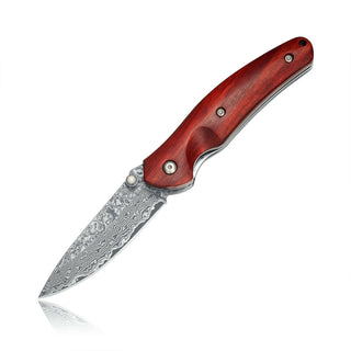 Kubey Wood  Folding Pocket Knife| Camping