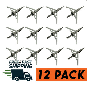 Rage Archery Broadheads with 24 Shock Collar