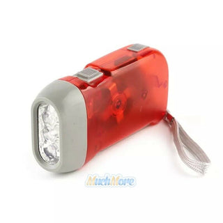 Wind Up Hand Pressing Crank Emergency LED Flashlight Torch