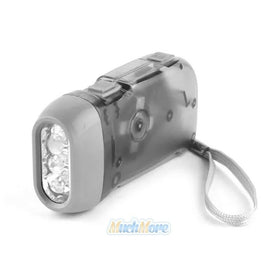 Wind Up Hand Pressing Crank Emergency LED Flashlight Torch