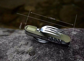 Camping Utensil| Stainless Pocket Spoon Knife Fork For Outdoor