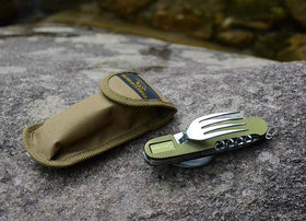 Camping Utensil| Stainless Pocket Spoon Knife Fork For Outdoor
