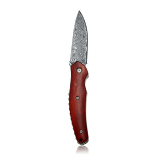 Kubey Wood  Folding Pocket Knife| Camping