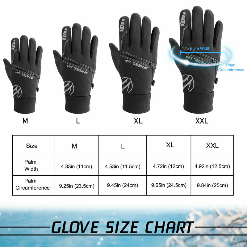 Donwell Winter Thermal Windproof Ski Snow Touch Screen Men Gloves