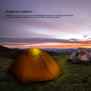 Outad  Outdoor Waterproof Silicone Ultra-light Double Layer Camping Tent