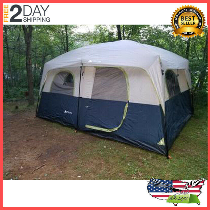 Ozark Trail Family Cabin Tent 10 Person Outdoor Camping Instant | 14' x 10'