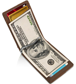 Access Denie Slim Bifold Wallets For Men with Removable Money Clip