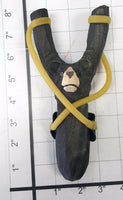 BLACK BEAR WOODEN HAND CARVED SLINGSHOT SLING SHOT HIGH POWER RUBBER BAND