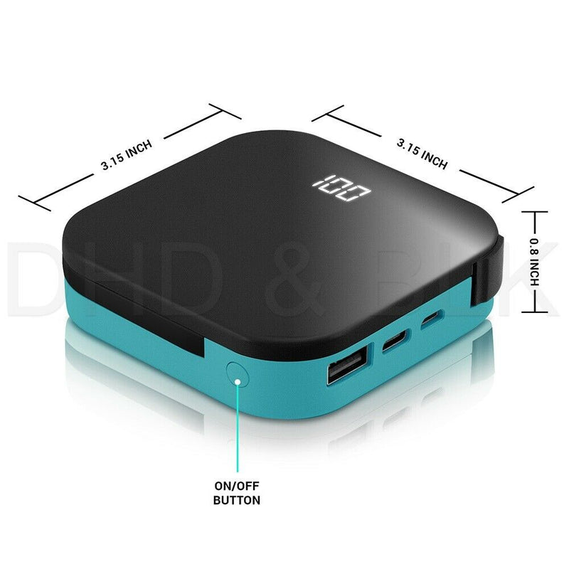 Potable Mini 20000mah Power Bank Battery Charger Built-in USB-C