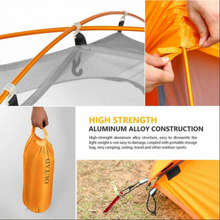 Outad  Outdoor Waterproof Silicone Ultra-light Double Layer Camping Tent