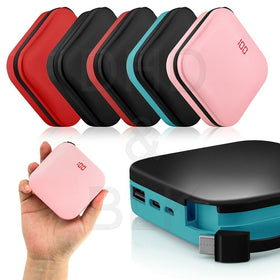 Potable Mini 20000mah Power Bank Battery Charger Built-in USB-C