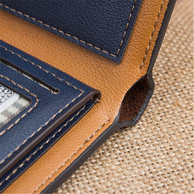 Bifold Leather Credit Card Holder| Clutch Billfold