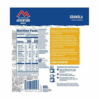 Mountain House Milk & Blueberries | Camping Food