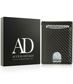 Access Denie Slim Bifold Wallets For Men with Removable Money Clip
