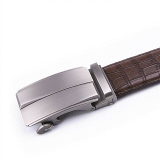 Fabio Valenti Men's Ratchet Belt Leather Belts with Automatic Buckle