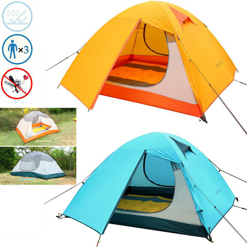 outad zelt Outad Outdoor Waterproof Silicone Ultra-light Double Layer Camping Ten