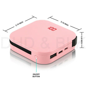 Potable Mini 20000mah Power Bank Battery Charger Built-in USB-C