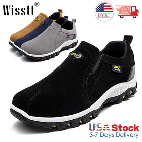 Wisstt Mens Slip On Sports Outdoor Sneakers Running Hiking Shoes