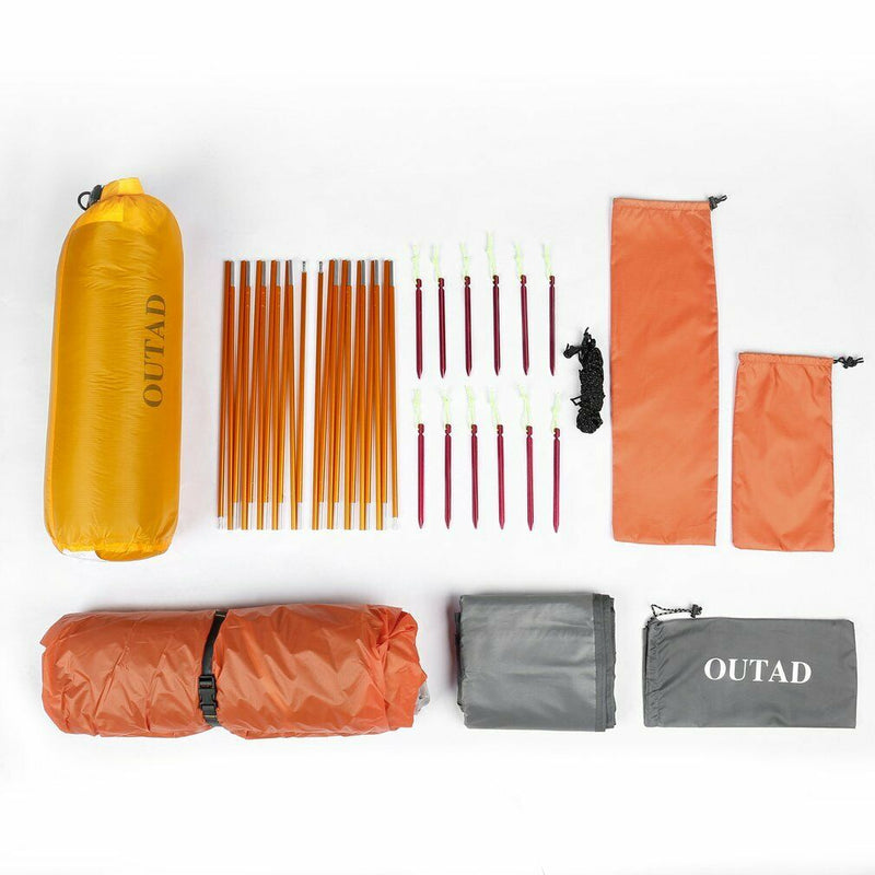 Outad  Outdoor Waterproof Silicone Ultra-light Double Layer Camping Tent