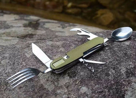 Camping Utensil| Stainless Pocket Spoon Knife Fork For Outdoor