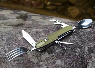 Camping Utensil| Stainless Pocket Spoon Knife Fork For Outdoor