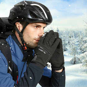 Donwell Winter Thermal Windproof Ski Snow Touch Screen Men Gloves