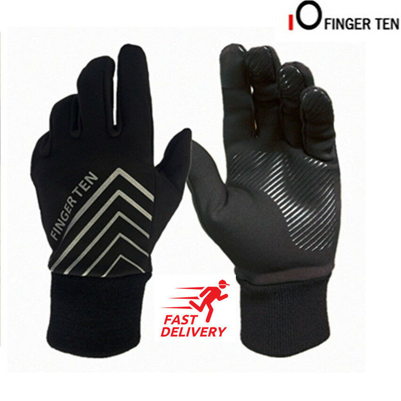 Finger Ten Winter Running Pair Men Women Thermal Fleece Gloves