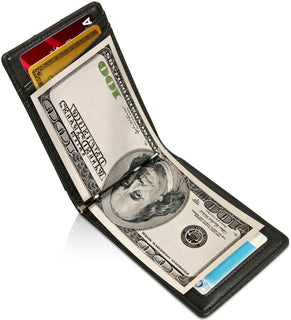 Access Denie Slim Bifold Wallets For Men with Removable Money Clip