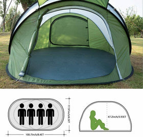 Weanas Family Automatic Dome| Pop Up Tent for 4 Person