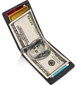 Access Denie Slim Bifold Wallets For Men with Removable Money Clip