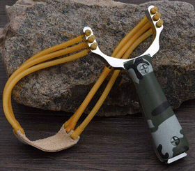 Ifitu Pubo Camouflage High Velocity Powerful Catapult Hunt Slingshot