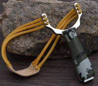 Ifitu Pubo Camouflage High Velocity Powerful Catapult Hunt Slingshot