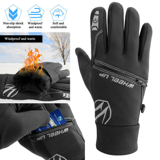 Donwell Winter Thermal Windproof Ski Snow Touch Screen Men Gloves