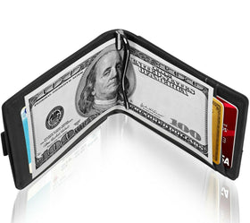 Access Denie Slim Bifold Wallets For Men with Removable Money Clip