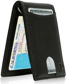 Access Denie Slim Bifold Wallets For Men with Removable Money Clip