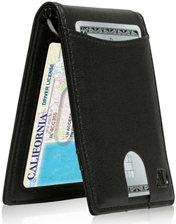 Access Denie Slim Bifold Wallets For Men with Removable Money Clip