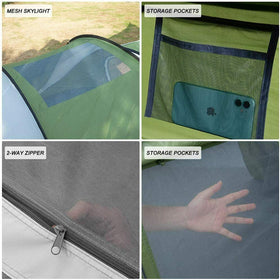 Weanas Family Automatic Dome| Pop Up Tent for 4 Person